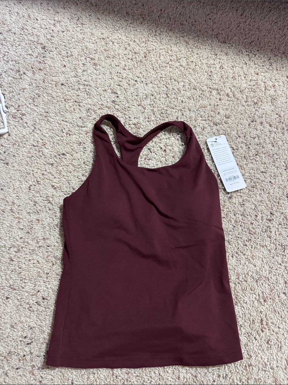 Women’s Racerback Tank Top - Burgundy